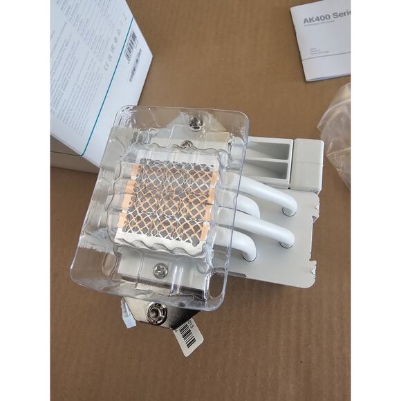 DeepCool AK400 WH Performance CPU Cooler White 4 Direct Touch Copper Heat - Picture 9 of 14